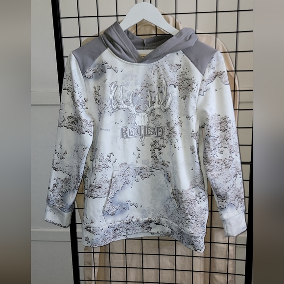 RedHead Other - RedHead Kids Camouflage Hoodie in Gray and White Size 14-16
